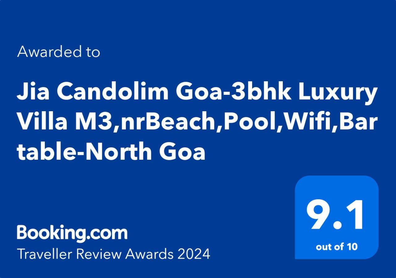 Villa M - Jia 3- 3Bhk In Candolim, Pool Facing, Near Beach, Breakfast Included Exteriér fotografie
