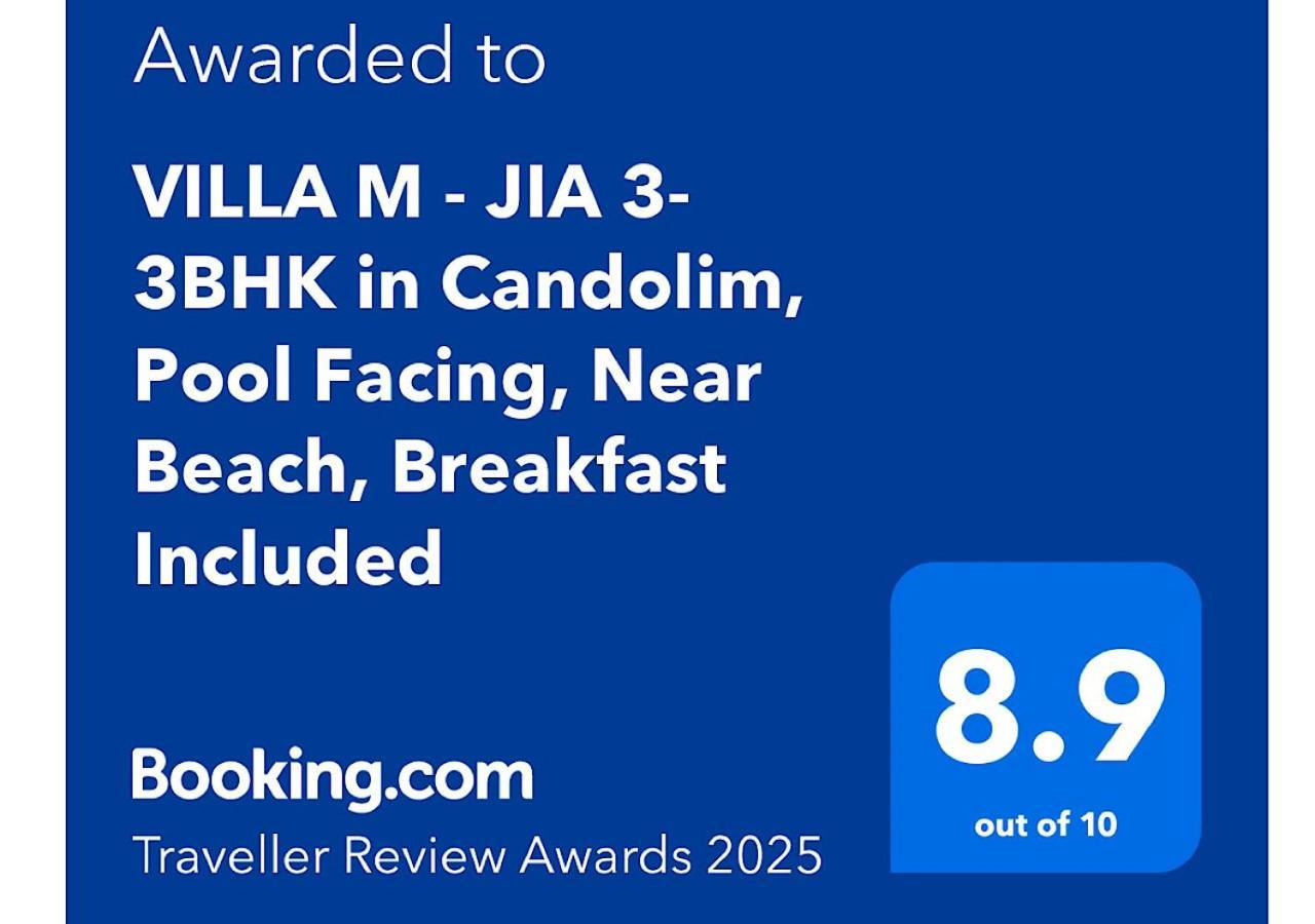 Villa M - Jia 3- 3Bhk In Candolim, Pool Facing, Near Beach, Breakfast Included Exteriér fotografie